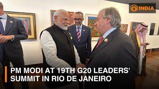 India's PM Modi at 19th G20 Leaders' Summit in Rio de Janeiro