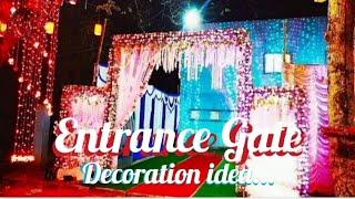 ️Entrance Gate Decoration Idea for Indian wedding.️#entrancegate #decorationidea #indianwedding️