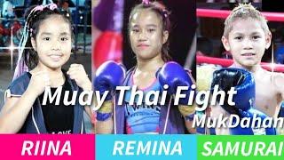 เรมินะ.รีนะ.ซามูไรมาแล้วจ้าREMINA.RIINA.SAMURAI Fight! 3名いざ、決戦！！ #มวยไทย #ムエタイ #muaythai #kickboxing