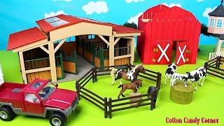 Learn Farm Animal Names in English - Fun Animal Toys for Kids!