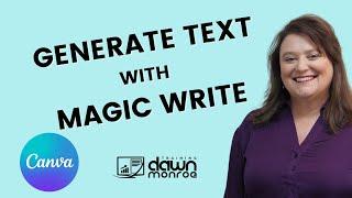 Canva - Magic Write - Text Generator - AI