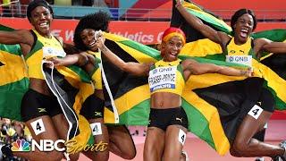 Fraser-Pryce's monster second leg helps Jamaicans win 4x100 world title | NBC Sports