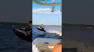 Jumping the wave  #shortsvideo #shorts #waverunner #jetski #adventureswithrenso #cobia280