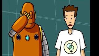 BrainPop- Moby Laughing About The Human Reproductive System  (Original Not A Meme)