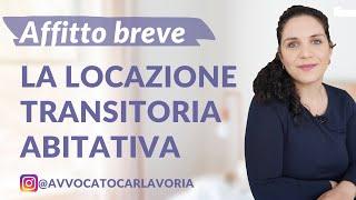 AFFITTO BREVE | La locazione transitoria abitativa