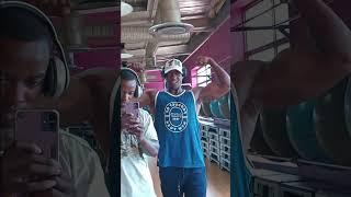 with my young brother #aestheic #armtraining