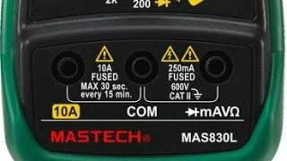 Mastech MAS830L CHEAP-O Multimeter Review & Teardown!