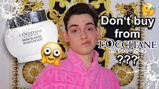  *SKETCHY* Why loccitane en provence is PROBLEMATIC!  (reine blanche overnight sleeping mask) 