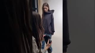Женское худи оверсайз серого цвета - качественное и тёплое худи CanvasProfi