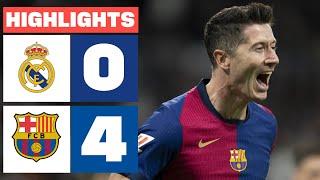 REAL MADRID 0 4 FC BARCELONA RESUMEN LALIGA EA SPORTS