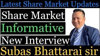 Latest Share Market Updates | Share Market New Interview with Subas Chandra Bhattarai sir
