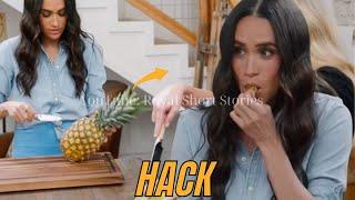 Can’t Even Hold a Knife! Meghan Markle Mocked for PINEAPPLE HACK in With Love Meghan BTS
