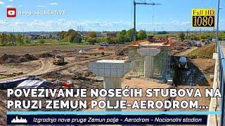 Ovako napreduju radovi na izgradnji nove pruge Zemun polje - Aerodrom - Nacionalni stadion