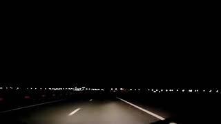 Ночная трасса в Оренбурге