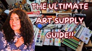 Art Supplies I can't live without: my MUST HAVE Art Supplies!