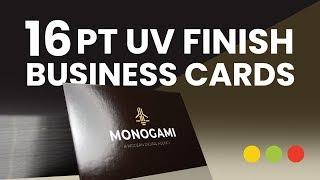 16pt UV (High Gloss) Business Cards