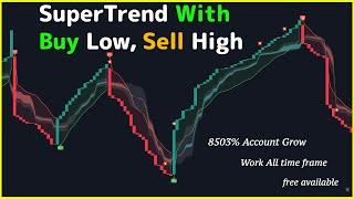 NEW SuperTrend Indicator: 100% Highly Accurate With Buy Low, Sell High Strategy