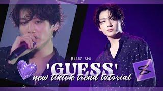 'GUESS' Tiktok Trend Tutorial on Capcut #berryami #capcut #tutorial