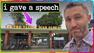 I gave a speech to my High School...