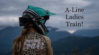 Lady Train down A-Line Whistler