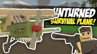 EPIC SURVIVAL PLANE - Unturned Defense | Horde Beacon!