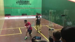 Hong Kong Squash Championship Mens final Max Lee vs Leo Au (Game 5)