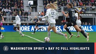 FULL HIGHLIGHTS | Washington Spirit vs  Bay FC