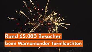 Warnemünder Turmleuchten - die späteste Neujahrsinszenierung Europas