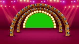 Stage Lights Wedding Frame Green Screen Video Effects | All Design Creative