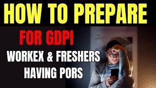 GDPI Preparation Tips for Work-Experienced Candidates and Freshers with PORs | Must Watch