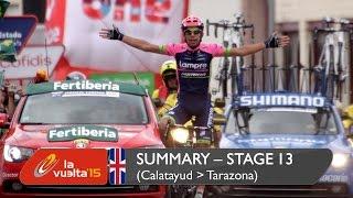 Summary - Stage 13 (Calatayud / Tarazona) - Vuelta a España 2015