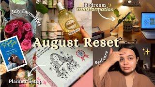 AUGUST RESET  Room Makeover 🪞 Planner setup  Selfcare, painting, cleaning & organising  Vlog 