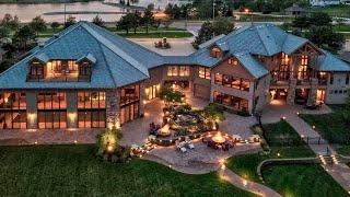 Inside a luxury Nebraska home worth $ 3,000,000. Mansion tour.