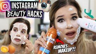 TESTING Instagram BEAUTY HACKS! (Do They WORK?!)