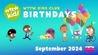 September 2024 Birthdays — WTTW Kids Club