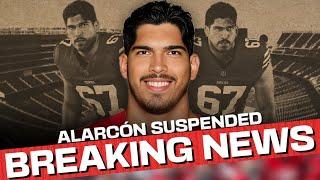 BREAKING: 49ers OL suspended; BIG trench draft visit day at facility