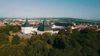 Gotha von oben - Schlosspark mit Schloss Friedenstein