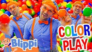 Blippi Colorful Indoor Playground Playtime  Fun For Kids | Kids TV | Educational Videos for Kids