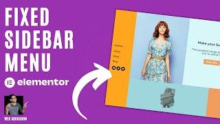 Fixed Sidebar with Menu - Elementor Wordpress Tutorial