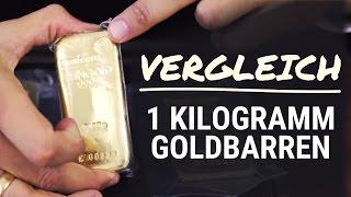 Goldbarren im Vergleich - 1 kg Heraeus, Degussa & Umicore [GOLD]