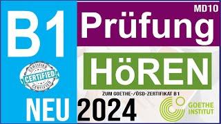 Prüfung B1 Neu 2024 | Goethe Zertifikat B1 | Hören B1 Teil 1-4 | Prüfung Hörverstehen 2024 md 10