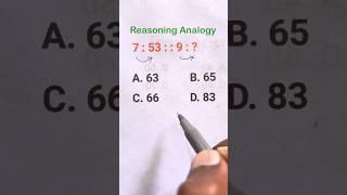 Number Analogy Questions || Reasoning Analogy || Analogy Questions || Reasoning Practice set