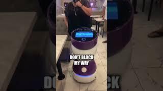 This robot works as a waiter at a restaurant and is hilarious 