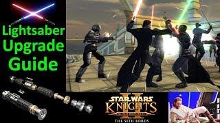 Star Wars KOTOR 2 Lightsaber Upgrade Guide | Lightsaber Build Walkthrough | Part & Upgrade Overview