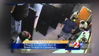 Surveillance video shows accidental shooting at gun range