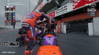 MotoGP 24 - Jorge Martin - Flag To Flag Race - Catalunya Circuit - Fuel Management - Gameplay