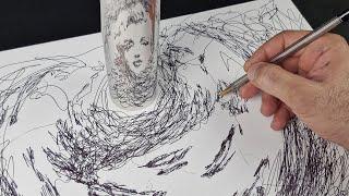 Marilyn Monroe | Quick Sketch | Anamorphic Art