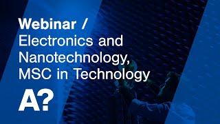 Webinar | Electronics and Nanotechnology