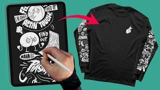 From Sketch to Shirt: My T-Shirt Design Process