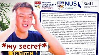 Reading my Successful Medical School Personal Statement (NUS)